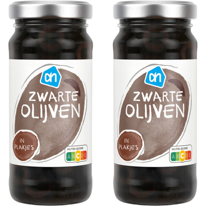 AH Zwarte olijven plakjes 2-pack