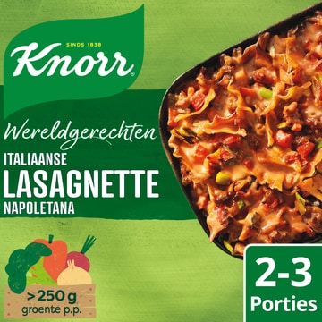 Knorr Wereldgerechten lasagnette napoletana