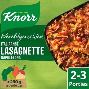 Knorr Wereldgerechten lasagnette napoletana