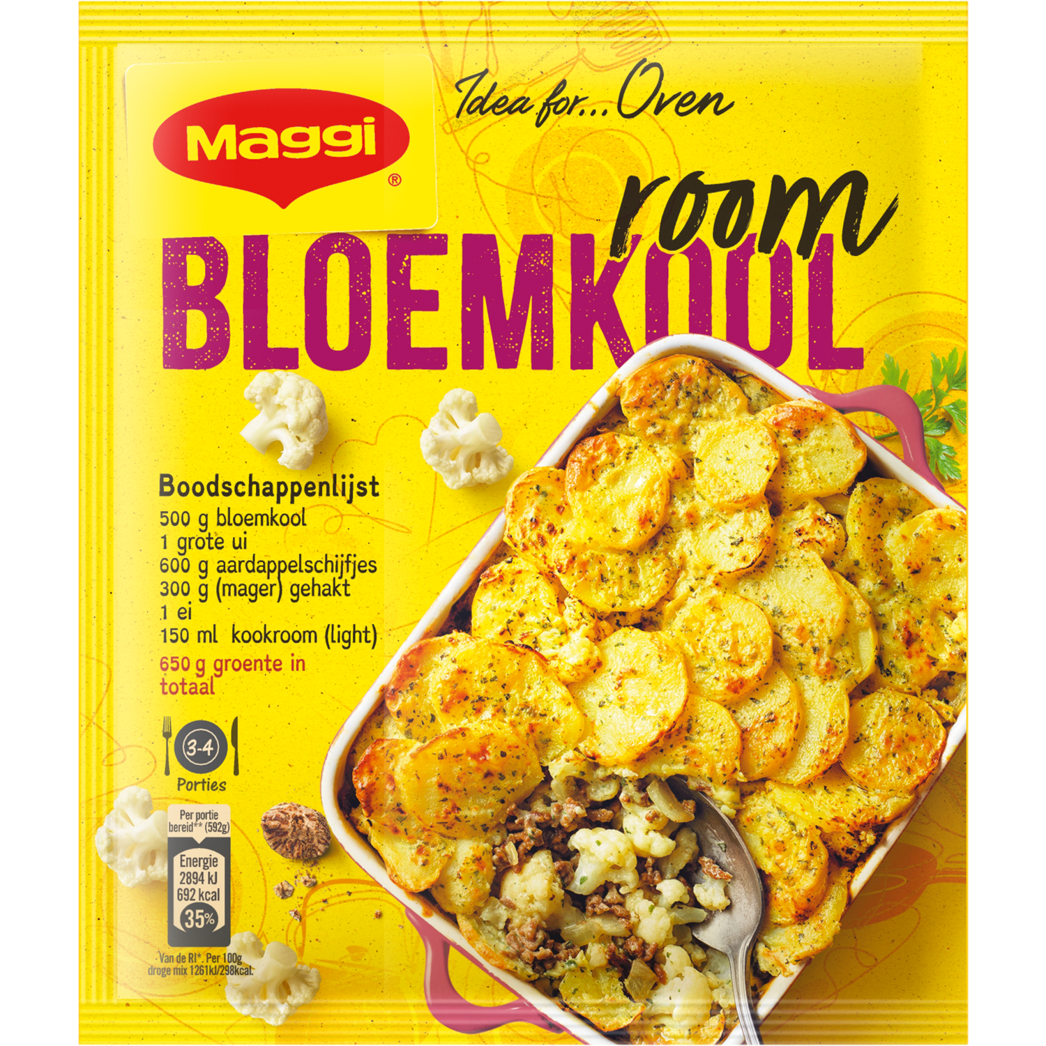 Maggi Ovenschotel bloemkool room