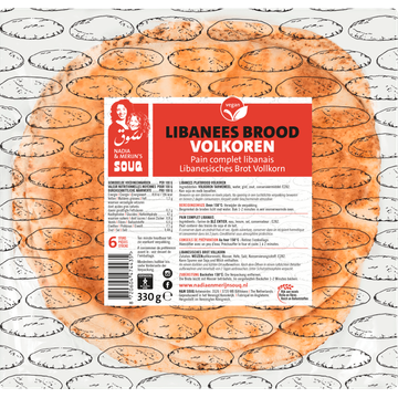 Souq Libanees brood met volkoren tarwemeel