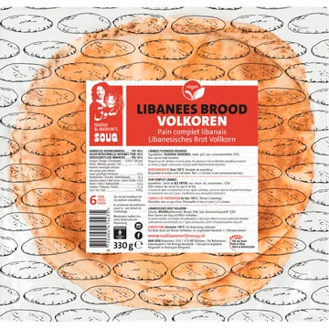 Souq Libanees brood met volkoren tarwemeel