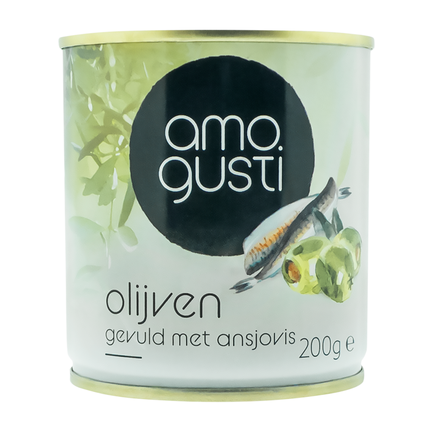 Amogusti Olijven gevuld met ansjovis