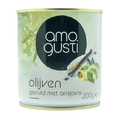 Amogusti Olijven gevuld met ansjovis