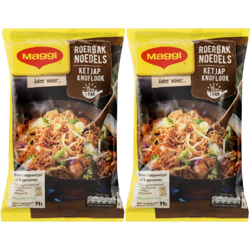 Maggi Stir-fry noodles soy garlic 2-pack