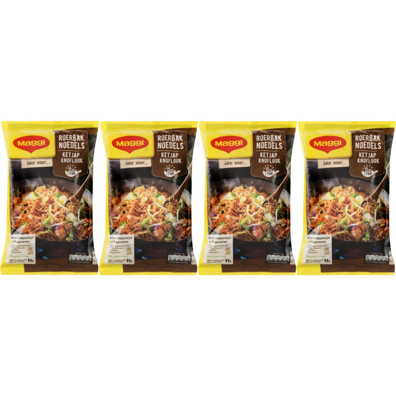 Maggi Stir-fry noodles soy garlic 4-pack