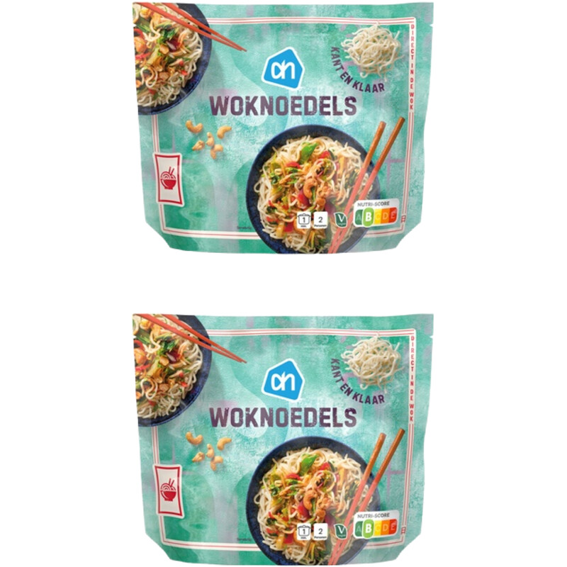 AH Woknoedels kant & klaar 2-pack