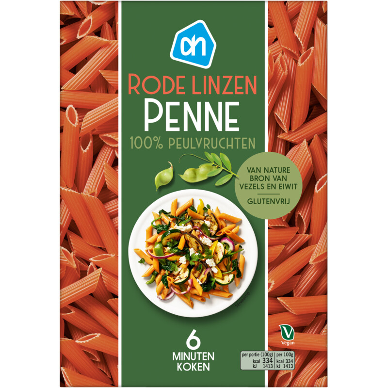 AH Rode linzen penne
