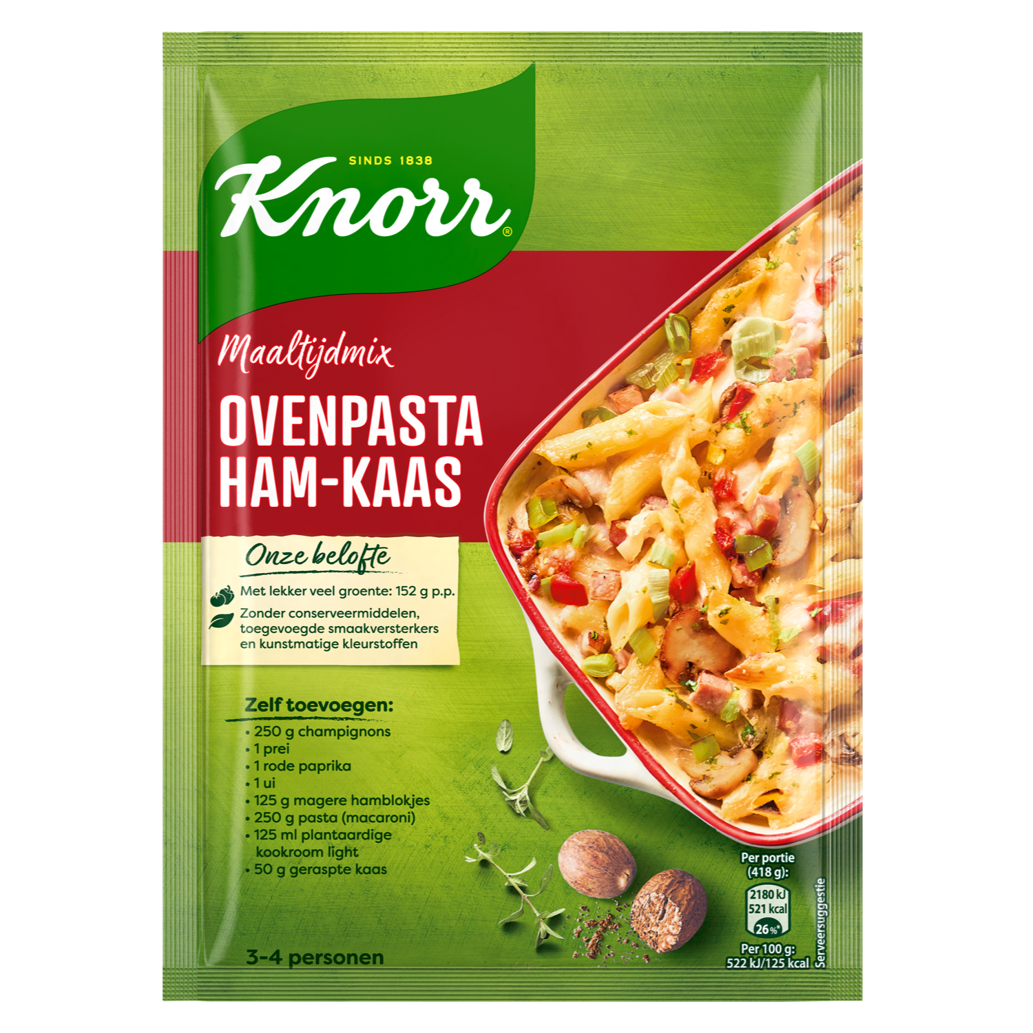 Knorr Maaltijdmix ovenpasta ham-kaas
