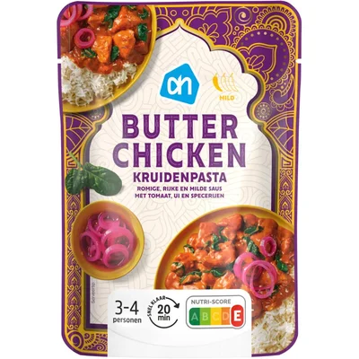AH Butter chicken kruidenpasta