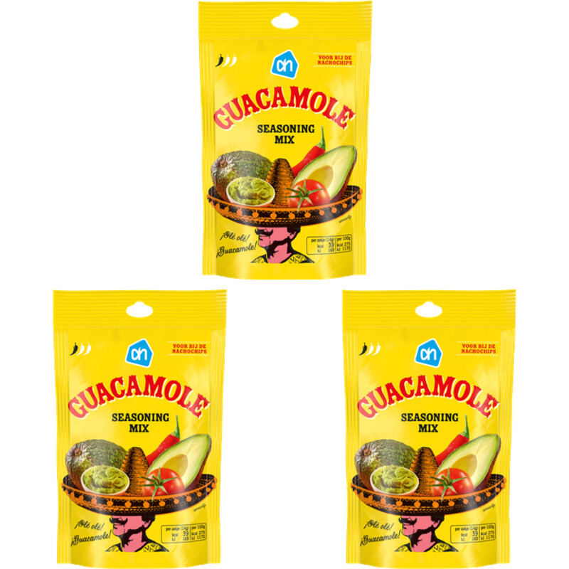 AH Guacamole seasoning mix 3-pack