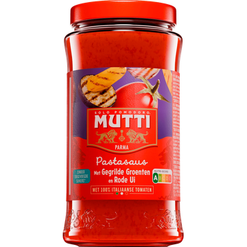 Mutti Pastasaus met gegrilde groenten