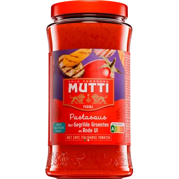 Mutti Pastasaus met gegrilde groenten
