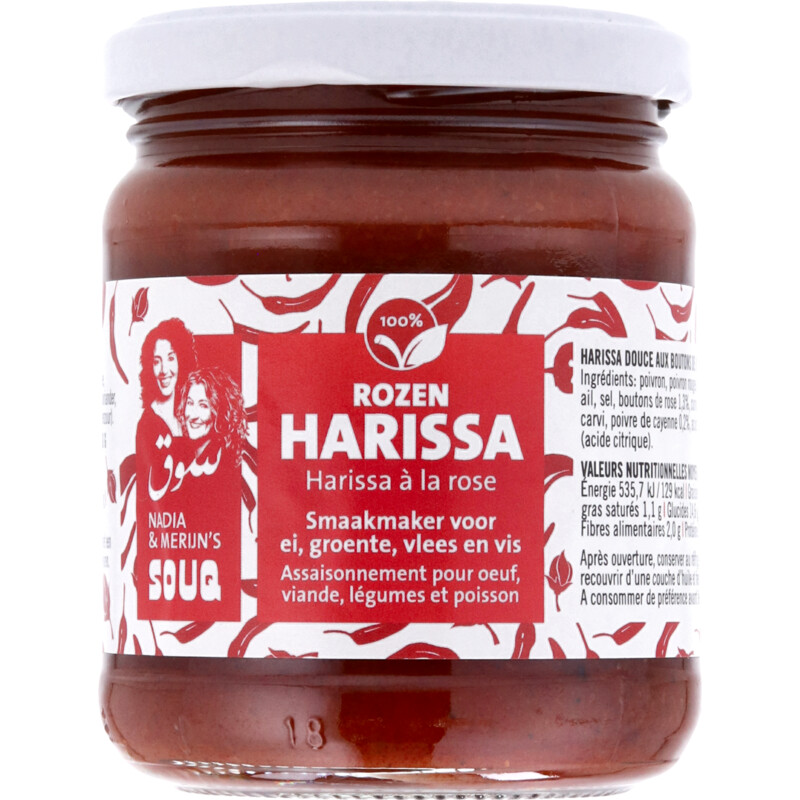 Souq Harissa met rozenblaadjes