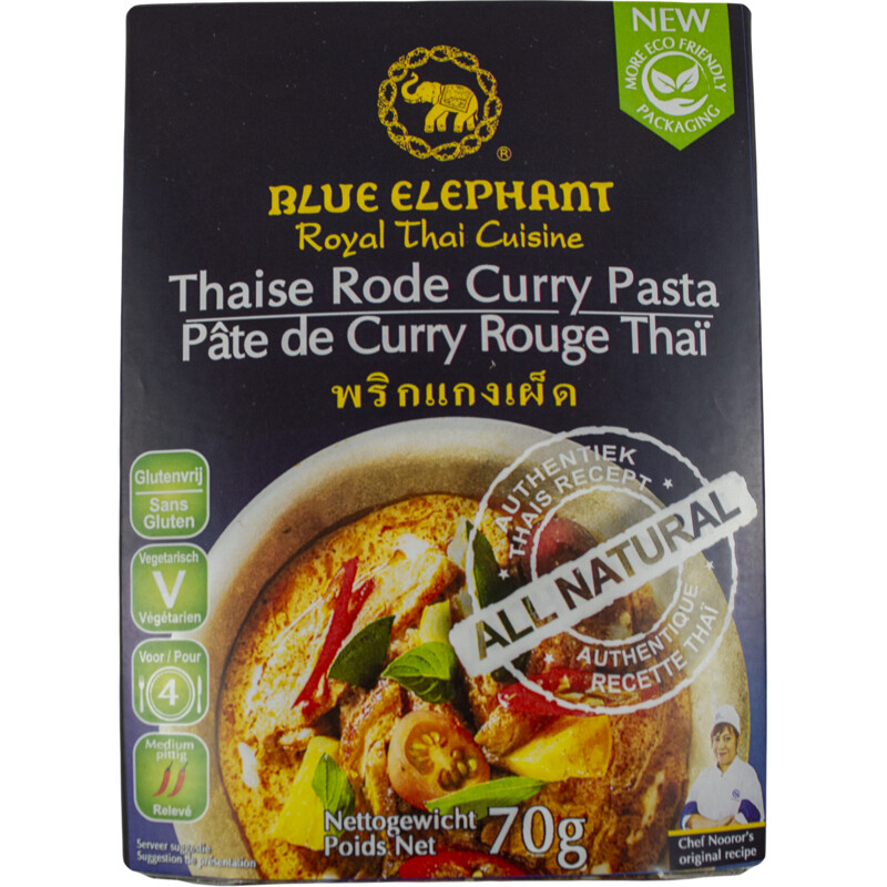 Blue Elephant Thaise rode curry pasta