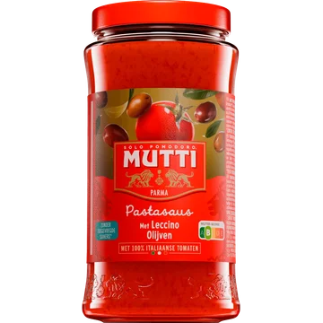 Mutti Pastasaus met leccino olijven