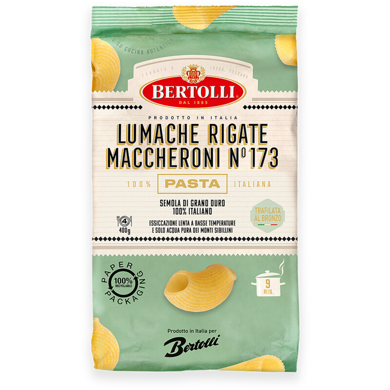 Bertolli Pasta lumache rigate maccheroni no 173
