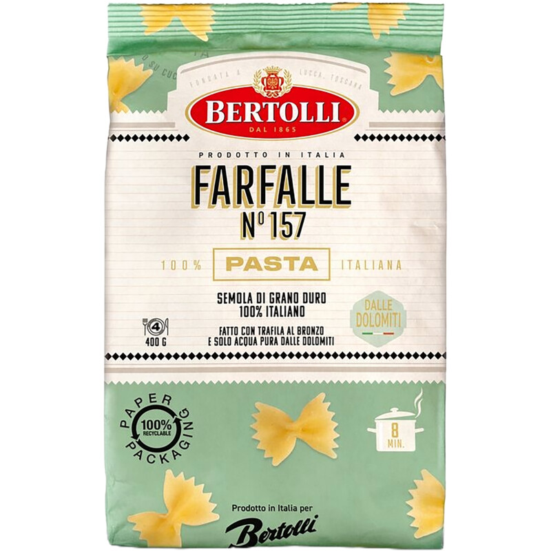 Bertolli Pasta farfalle no 157