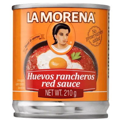 La Morena Huevos rancheros red sauce