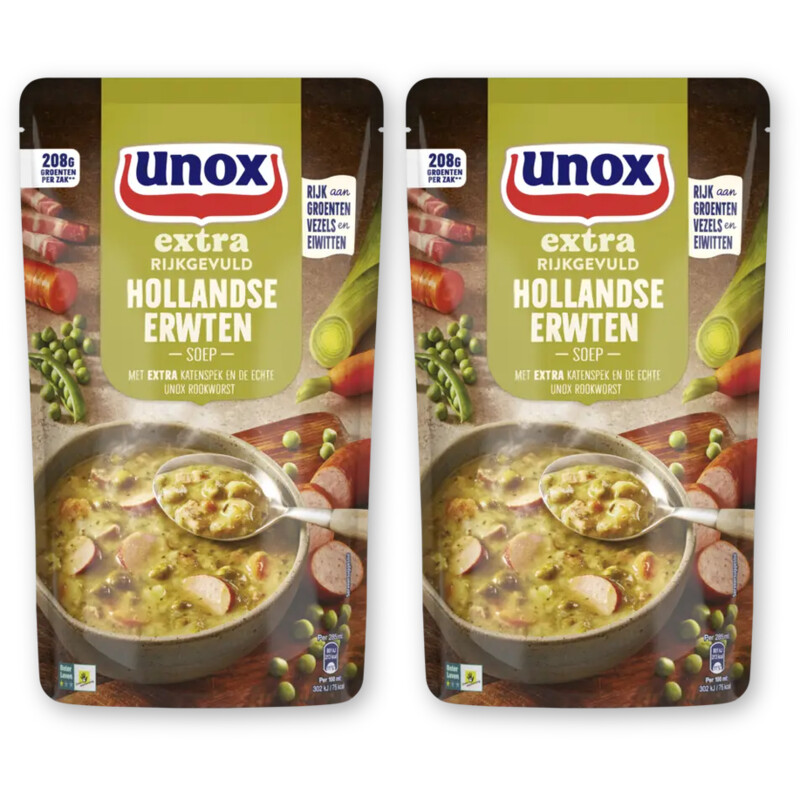 Unox Hollandse erwtensoep 2-pack