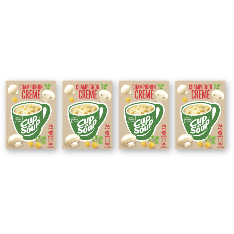 Knorr Cup-a-soup champignoncrème 4-pack