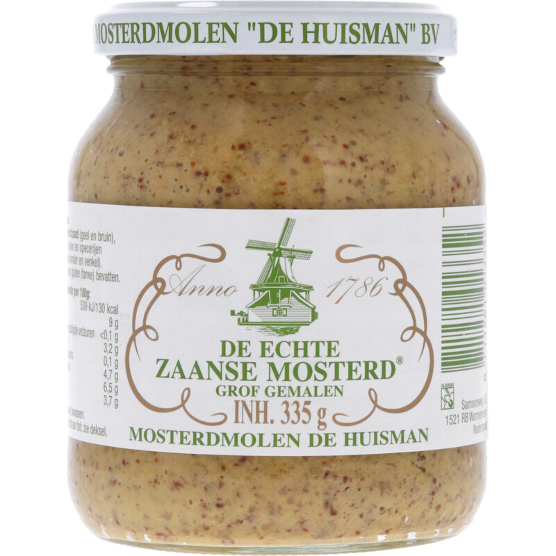 De Huisman Zaanse mosterd grof gemalen