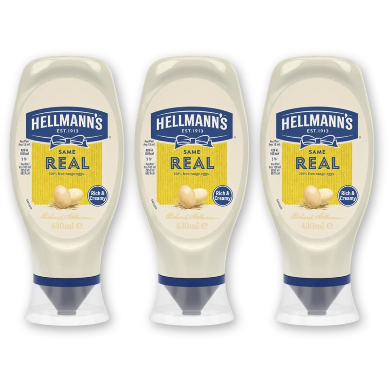 Hellmann's Real mayonaise430 3-pack