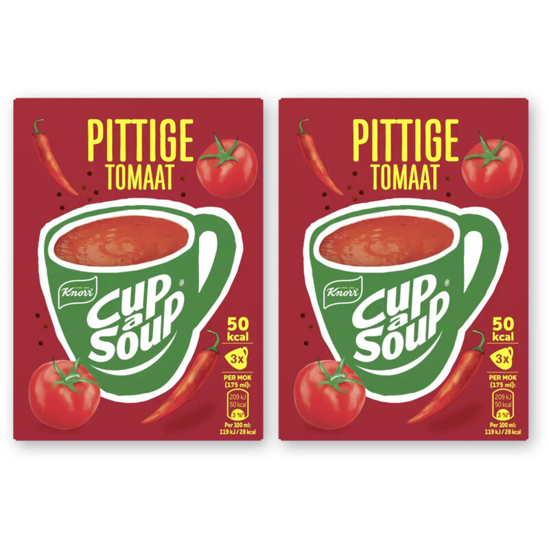 Knorr Cup-a-soup pittige tomaat 2-pack