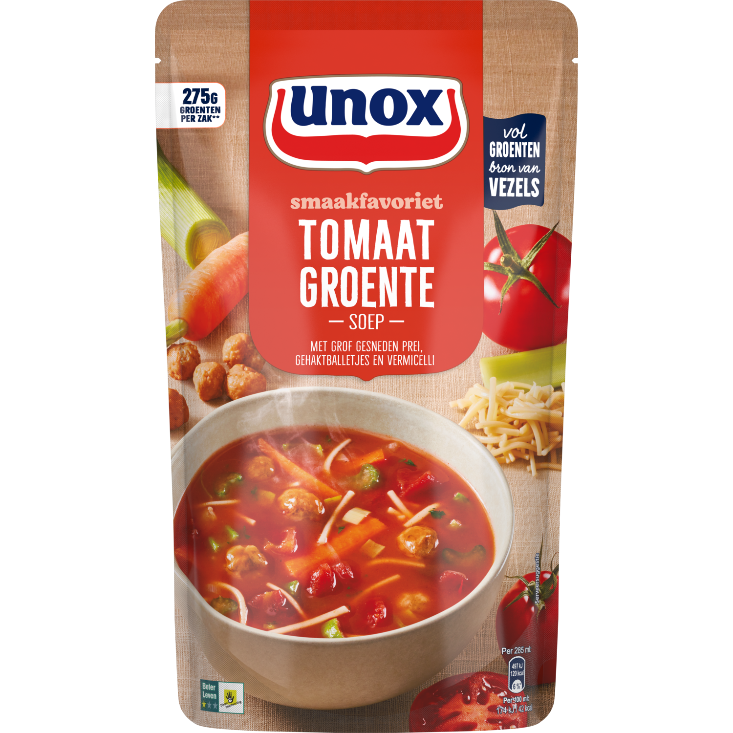 Unox Tomaat groente soep
