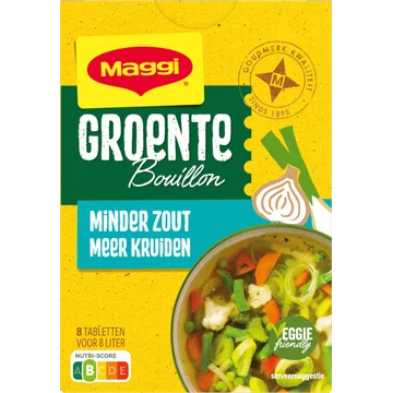 Maggi Groente bouillon minder zout
