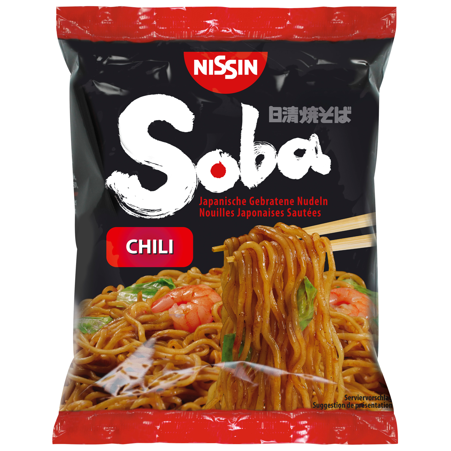 Nissin Soba chili noodles