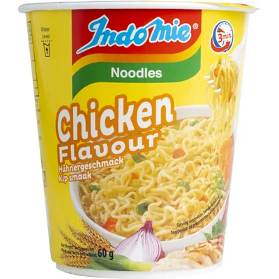 Indo mie Noodles chicken flavour cup