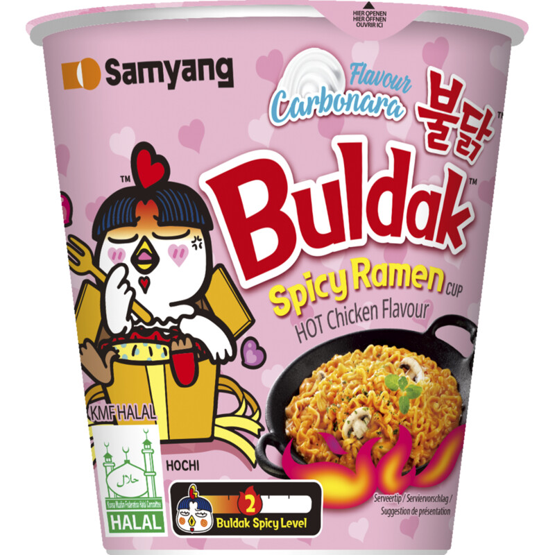 Samyang Buldak spicy ramen carbonara