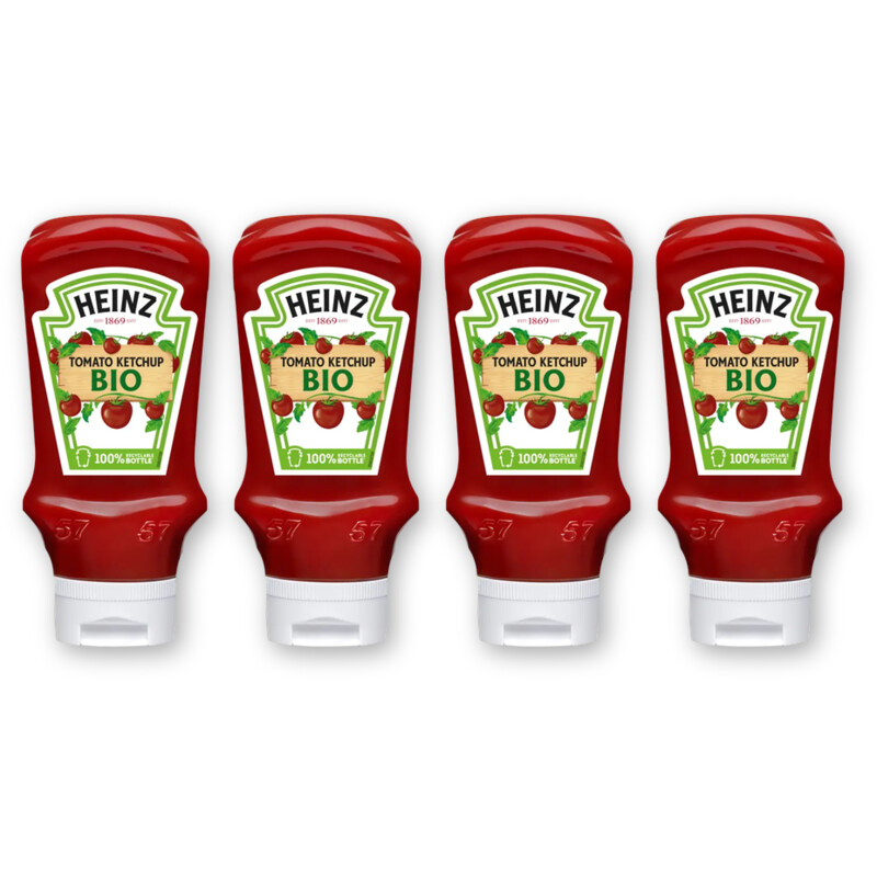 Heinz Tomato ketchup biologisch 4-pack