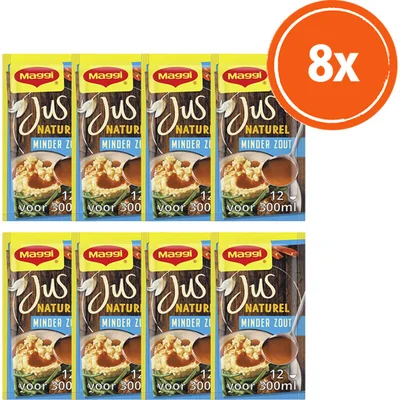 Maggi Jus naturel minder zout 8-pack