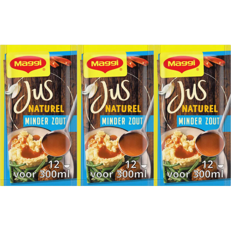 Maggi Jus naturel minder zout 3-pack