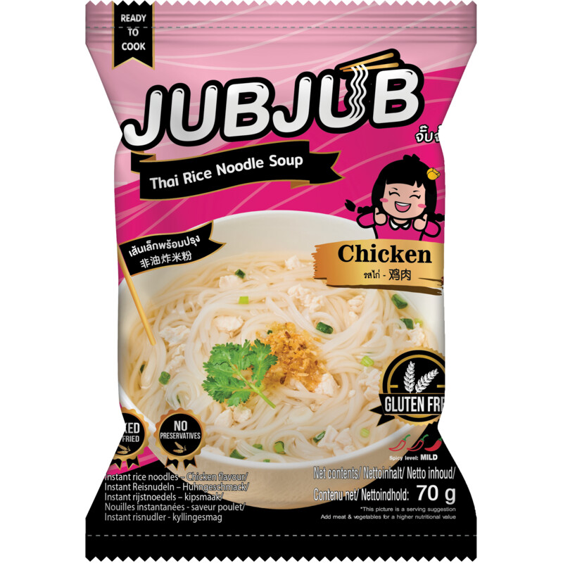 JubJub Instant rijstnoedel kip glutenvrij
