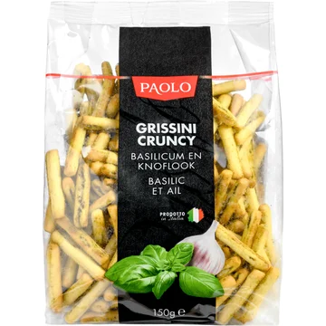 Paolo Cruncy stick knoflook & basilicum