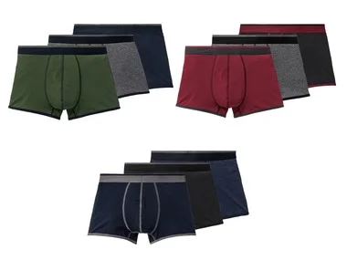 LIVERGY® Set van 3 boxershorts voor heren