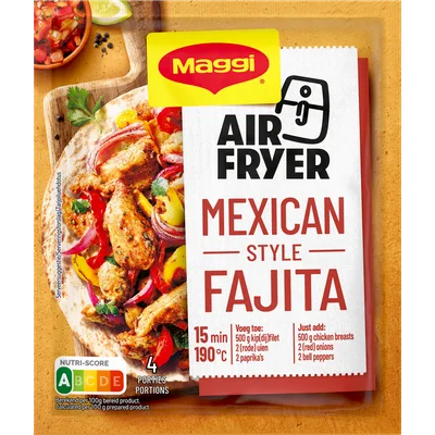 Maggi Airfryer Mexican style fajita