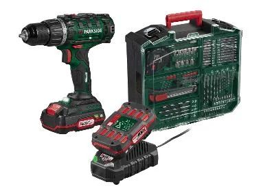 PARKSIDE® Accu-schroefboormachine set 20 V met 2 Ah accu en 2,4 A lader