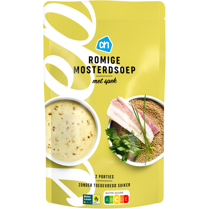 AH Romige mosterdsoep met spek
