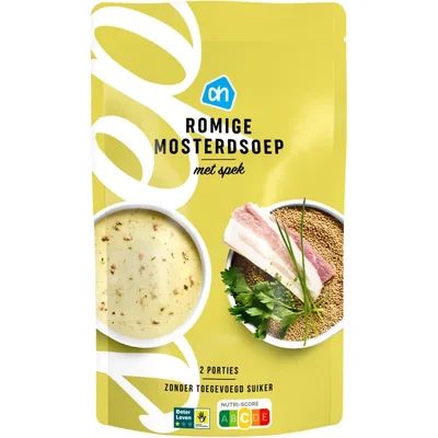 AH Romige mosterdsoep met spek