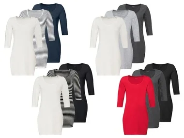 esmara® 3 dames longshirts