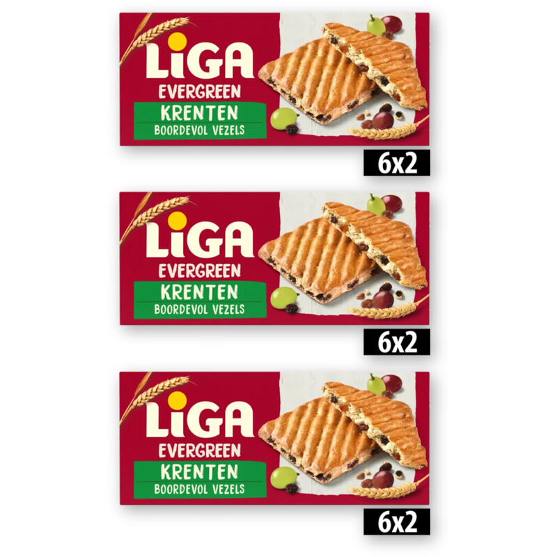 Liga Evergreen krenten 3-pack