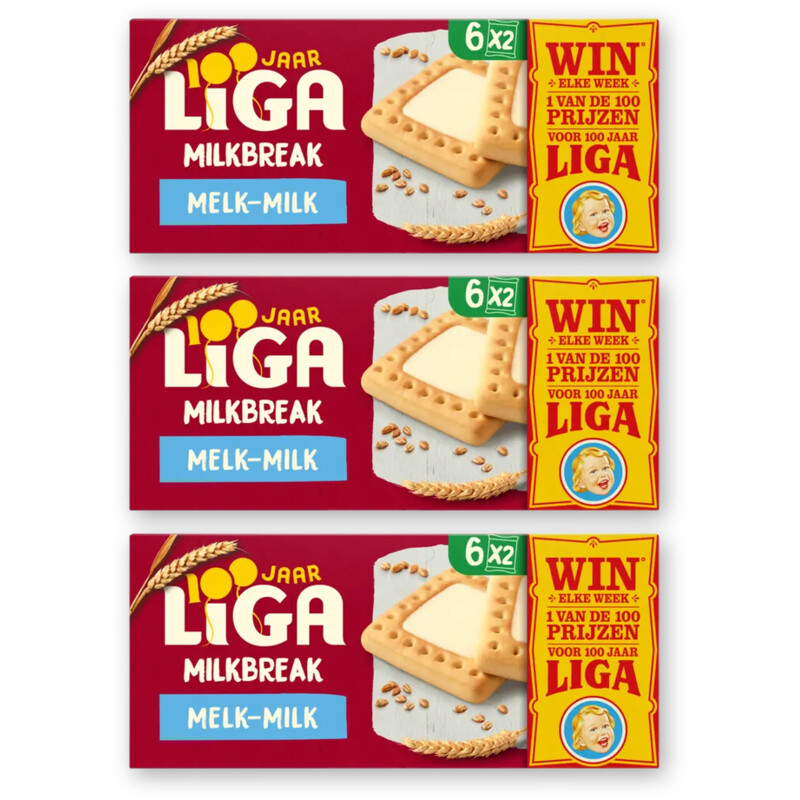 Liga Milkbreak melk 3-pack