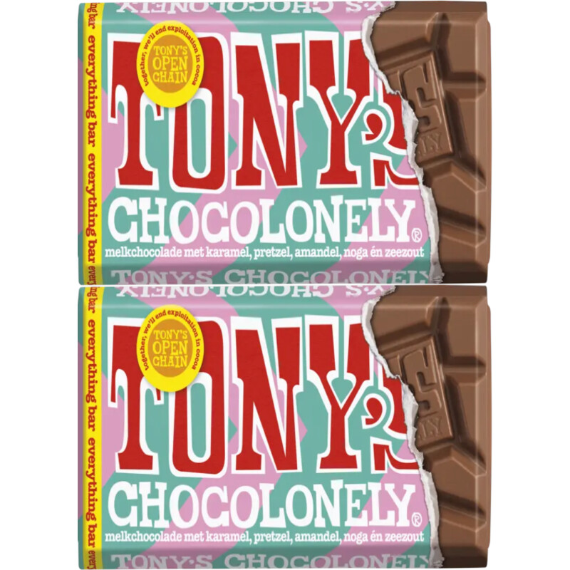 Tony's Chocolonely Reep everything bar 2-pack
