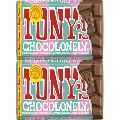 Tony's Chocolonely Reep everything bar 2-pack
