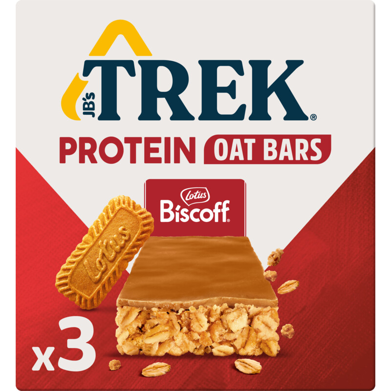 Trek Protein oat bars biscoff