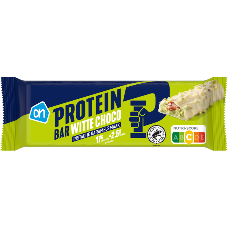 AH Proteïne reep witte choco pistache